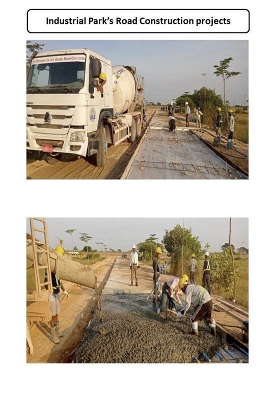 Industrial Park's Road Construction projects