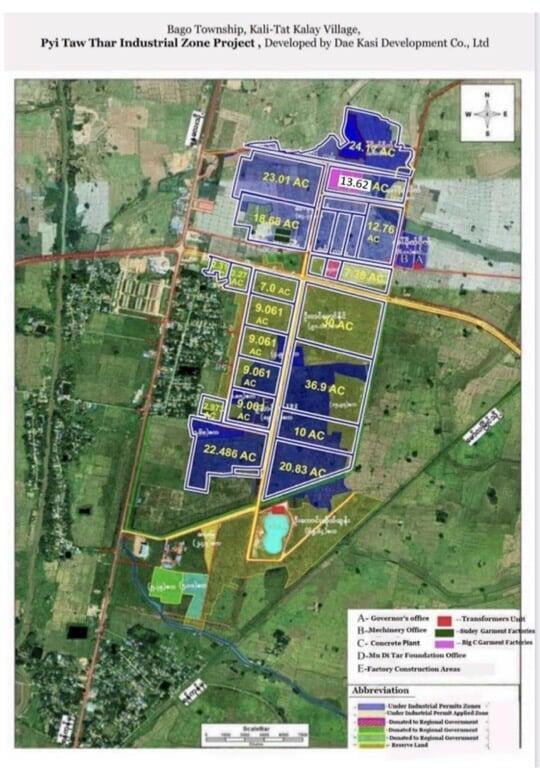 Pyi Taw Tar Zone Map